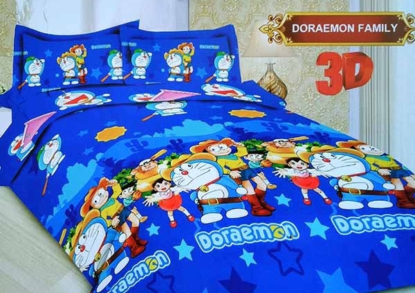 Sprei Bonita Doraemon Family 3D