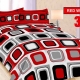 Sprei Bonita Red Wood 3D