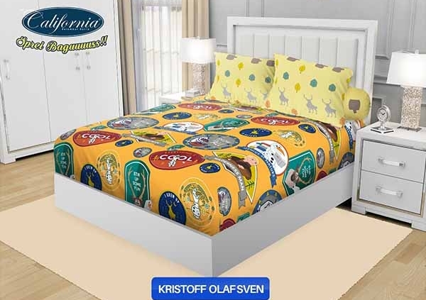 Sprei California Kristoff Olaf Sven Frozen