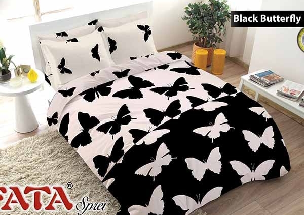 Sprei Fata Black Butterfly