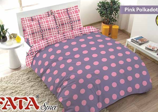 Sprei Fata Pink Polkadot