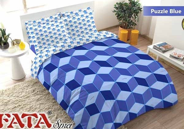 Sprei Fata Puzzle Blue