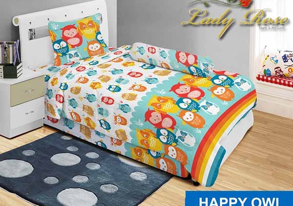 Sprei Lady Rose Happy Owl