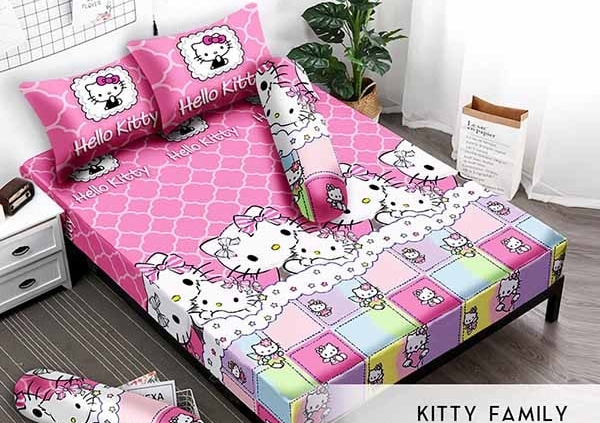 Sprei Monalisa Premium Kitty Family