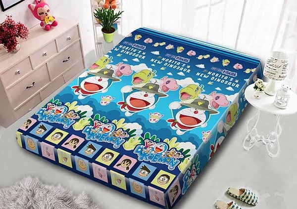 Sarung Kasur Busa Monalisa Doraemon Dinosaur