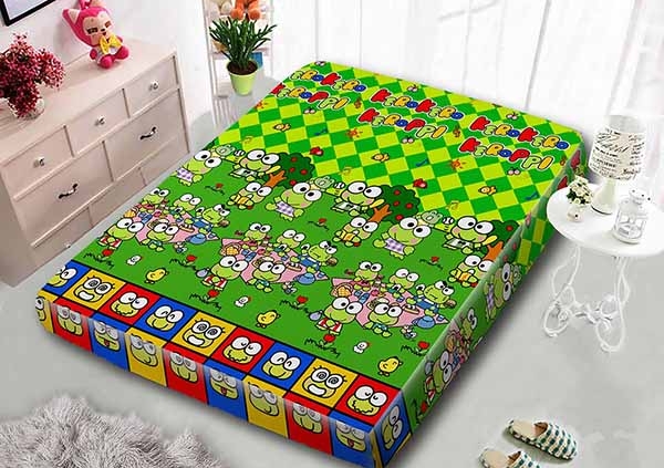 Sarung Kasur Busa Monalisa Keroppi Lunch