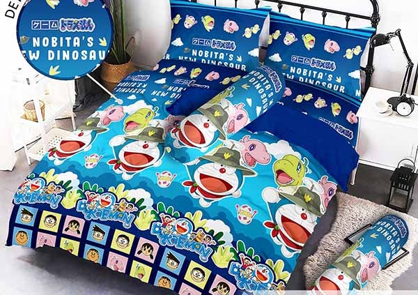 Sprei Monalisa Premium Doraemon Dinosaur