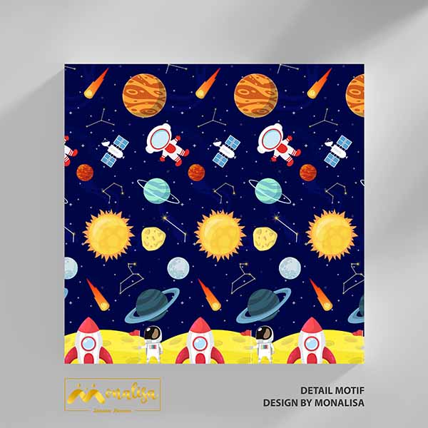 Detail Motif Design SKM Monalisa Galaxy