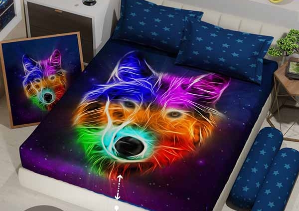 Sprei Michio Wolf Glow