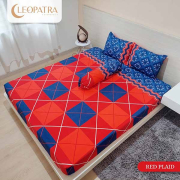 Sprei Cleoparta Red Plaid